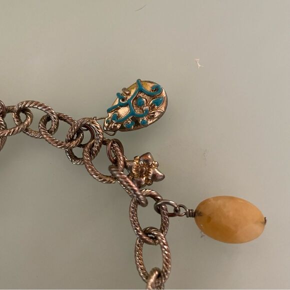 Cute vintage Y2K faux gold charm  bracelet - Picture 6 of 6